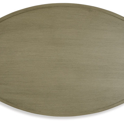 Swiss Valley - Beige - Oval Cocktail Table Signature Design by Ashley® 