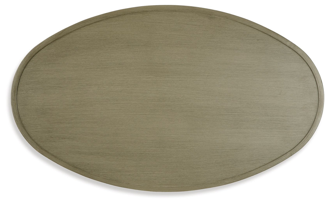 Swiss Valley - Beige - Oval Cocktail Table - Tony's Home Furnishings