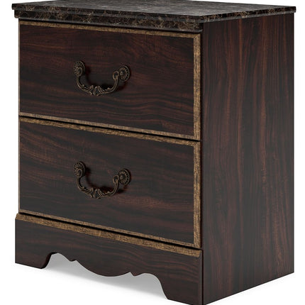 Glosmount - Two-tone - Two Drawer Night Stand Signature Design by Ashley® 