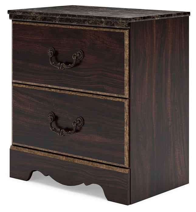 Glosmount - Two-tone - Two Drawer Night Stand Signature Design by Ashley® 