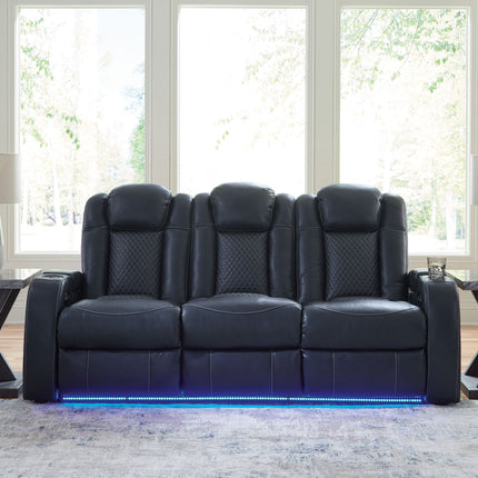 Fyne-dyme - Power Reclining Sofa With Adj Headrest Signature Design by Ashley® 