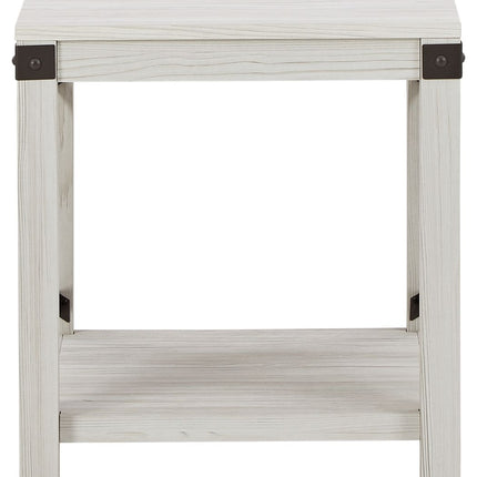 Bayflynn - Whitewash - Square End Table Signature Design by Ashley® 