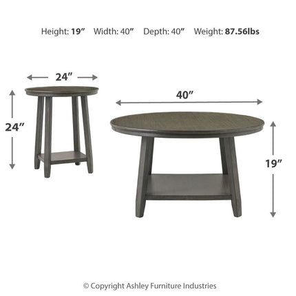 Caitbrook - Gray - Occasional Table Set (Set of 3) Ashley Furniture 