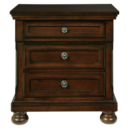 Porter - Dark Brown - Two Drawer Night Stand Ashley Furniture 