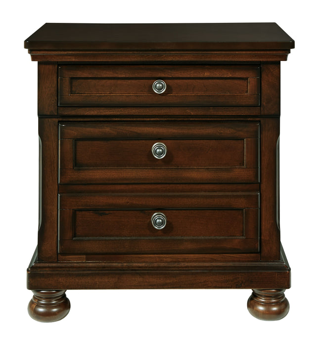 Porter - Dark Brown - Two Drawer Night Stand Ashley Furniture 