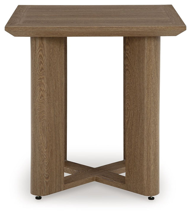 Serene Bay - Dark Brown - Square End Table Signature Design by Ashley® 