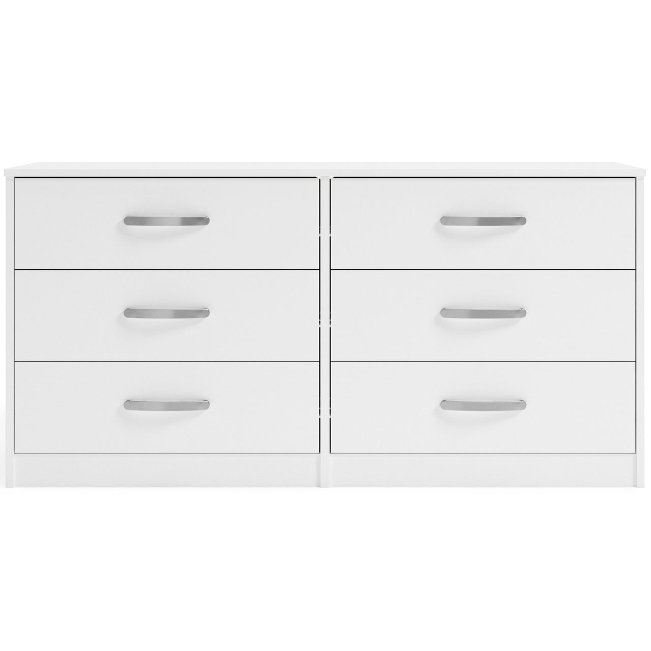 Flannia - White - Six Drawer Dresser - 29'' Height - Tony's Home Furnishings