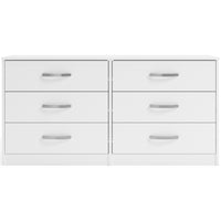 Thumbnail for Flannia - White - Six Drawer Dresser - 29'' Height - Tony's Home Furnishings