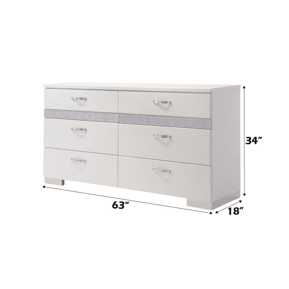 Naima II - Dresser - White High Gloss