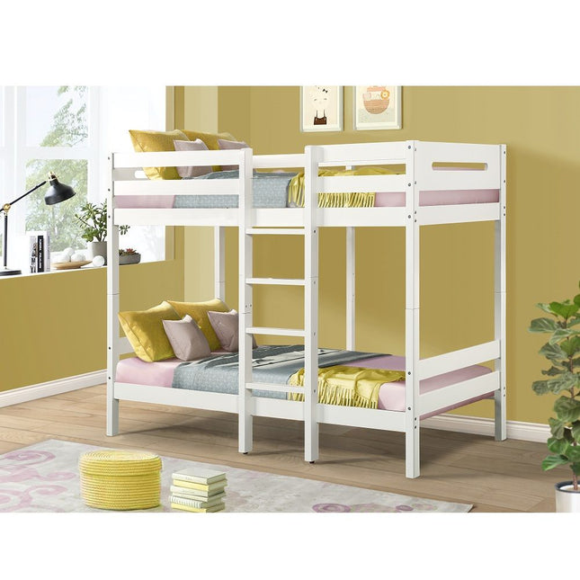 Esin - Twin Over Twin Bunk Bed - White - Tony's Home Furnishings