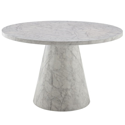 Kacey - Round Dining Table - Engineered Stone Finish ACME 