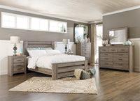 Thumbnail for Zelen - Warm Gray - Five Drawer Chest - Tony's Home Furnishings
