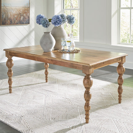 Rybergston - Light Brown - Rectangular Dining Room Table Signature Design by Ashley® 