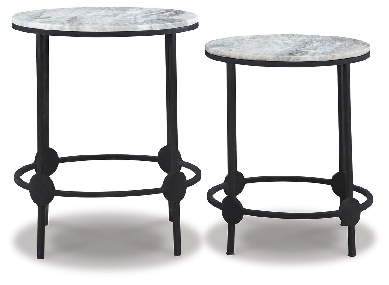 Beashaw - Gray / Black - Accent Table Set (Set of 2) - Tony's Home Furnishings