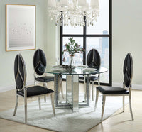 Noralie - Dining Table - Mirrored & Faux Diamonds - Tony's Home Furnishings