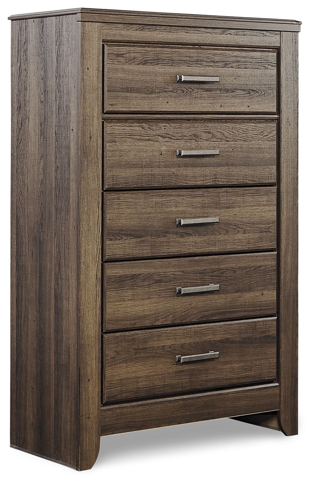 Juararo - Dark Brown - Five Drawer Chest Ashley Furniture 