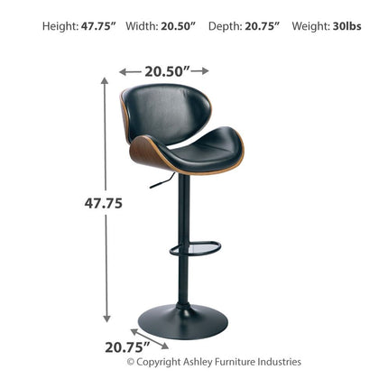 Bellatier - Adjustable Height Barstool Signature Design by Ashley® 