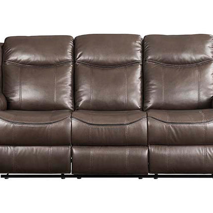 Lydia - Sofa - Brown Leather Aire ACME 