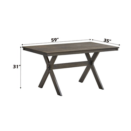 Marit - Dining Table - Gray Finish ACME 