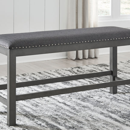 Myshanna - Gray - Double Uph Bench Signature Design by Ashley® 