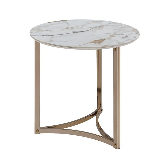 Zaidee - End Table - Sintered Champagne - Tony's Home Furnishings