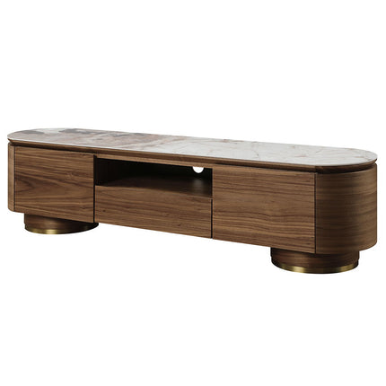 Willene - TV Stand With Ceramic Top - Dark Brown ACME 