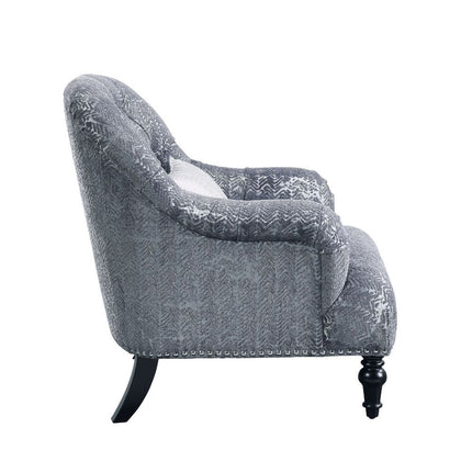 Gaura - Chair - Pattern Gray Velvet ACME 