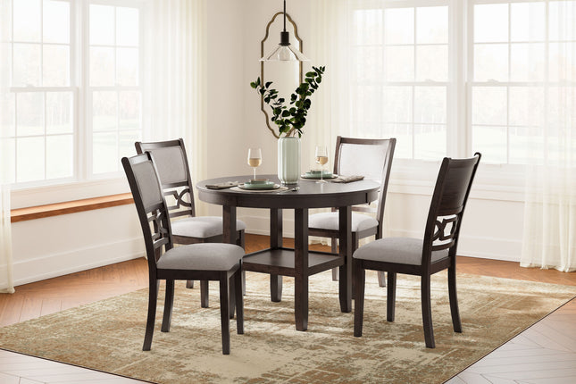 Langwest - Brown - Dining Room Table Set (Set of 5) Signature Design by Ashley® 