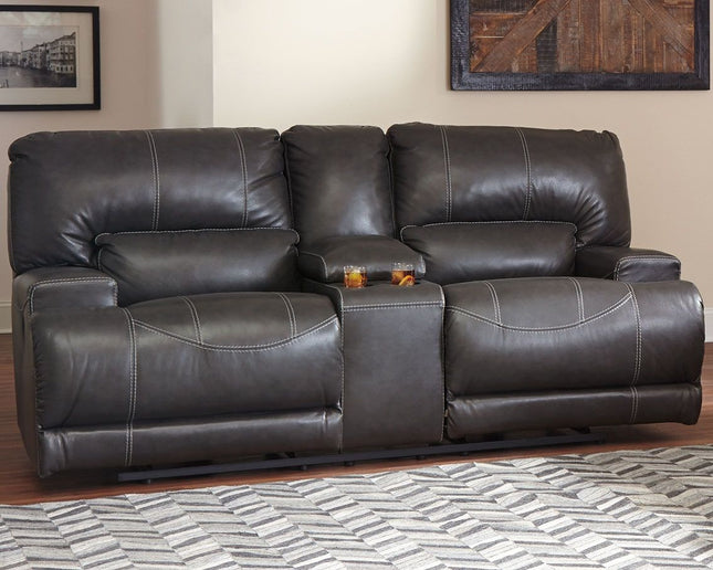 Mccaskill - Reclining Loveseat With Console Ashley Furniture 