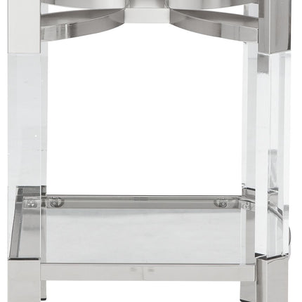 Chaseton - Clear / Silver Finish - Accent Table Ashley Furniture 