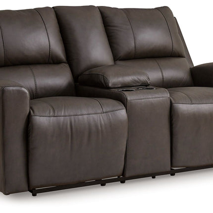 Boxmere - Storm - Dbl Power Reclining Loveseat With Console Signature Design by Ashley® 