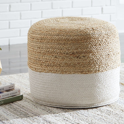 Sweed - Round - Pouf Ashley Furniture 