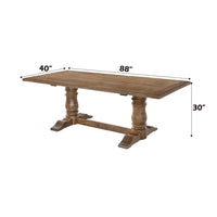 Leventis - Dining Table - Weathered Oak ACME 