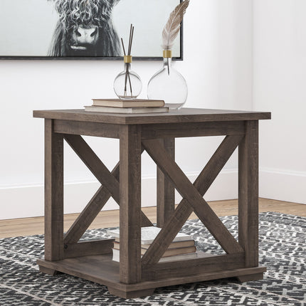 Arlenbry - Gray - Square End Table Ashley Furniture 