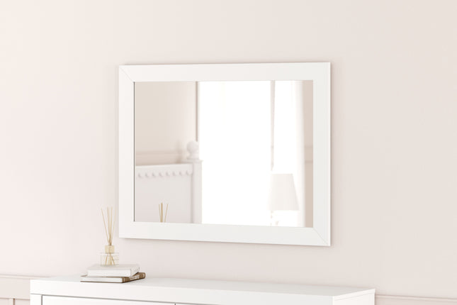 Mollviney - White - Bedroom Mirror Signature Design by Ashley® 