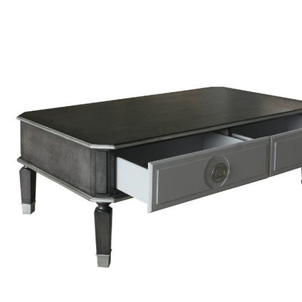 House - Beatrice Coffee Table - Charcoal & Light Gray Finish ACME 