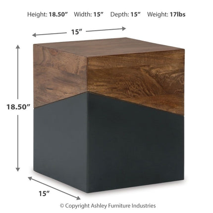 Trailbend - Brown / Gunmetal - Accent Table Ashley Furniture 