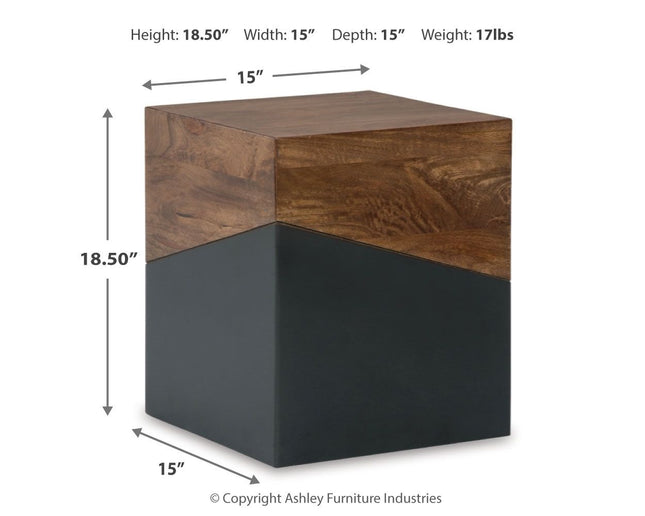 Trailbend - Brown / Gunmetal - Accent Table Ashley Furniture 