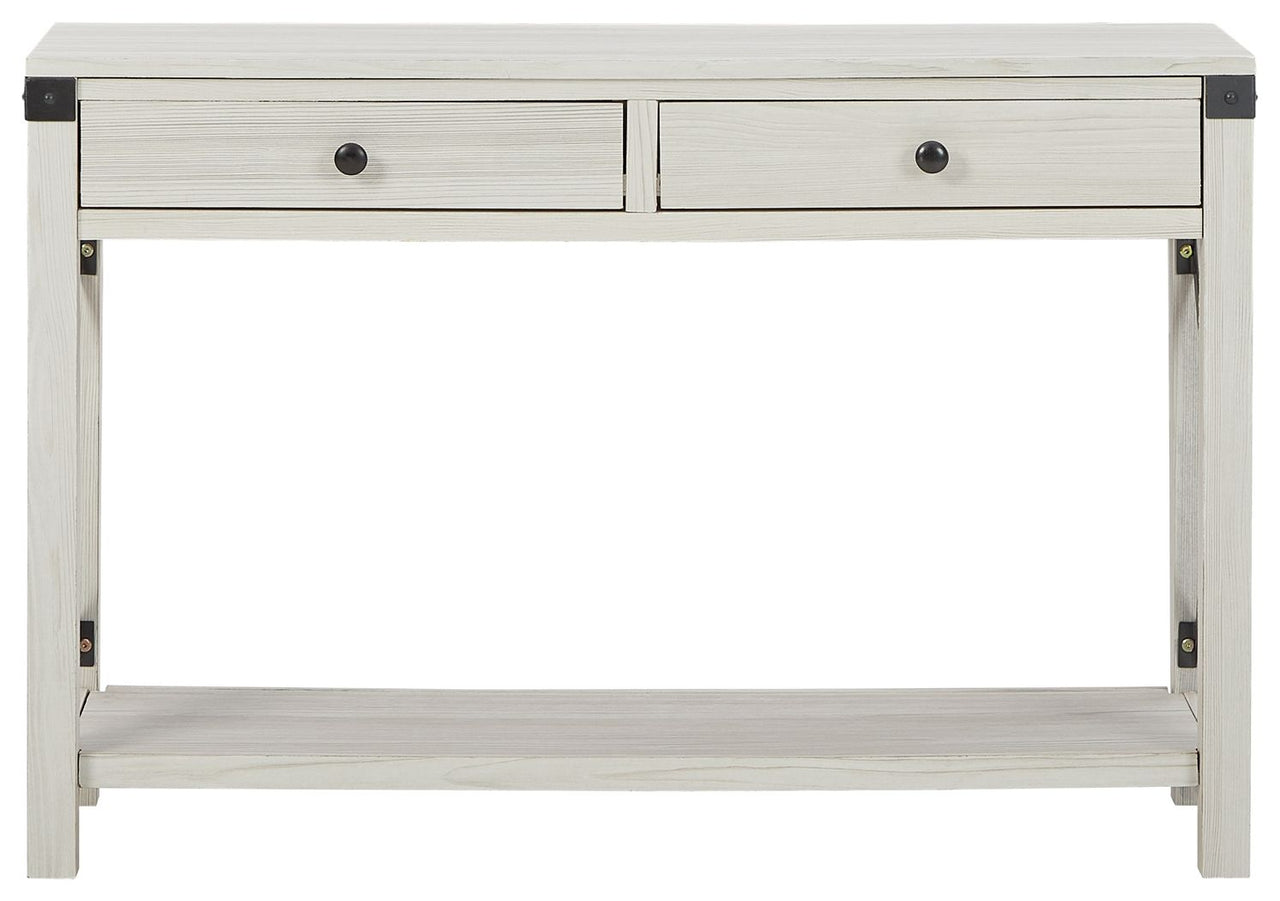 Bayflynn - Whitewash - Console Sofa Table With 2 Drawers - Tony's Home Furnishings