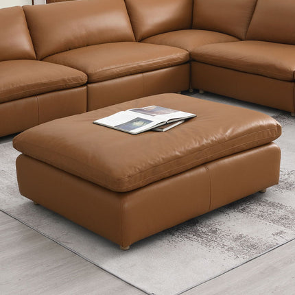 Brighton - Ottoman - Brown Top Grain Leather ACME 