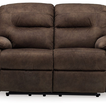 Bolzano - Coffee - Reclining Loveseat Ashley Furniture 