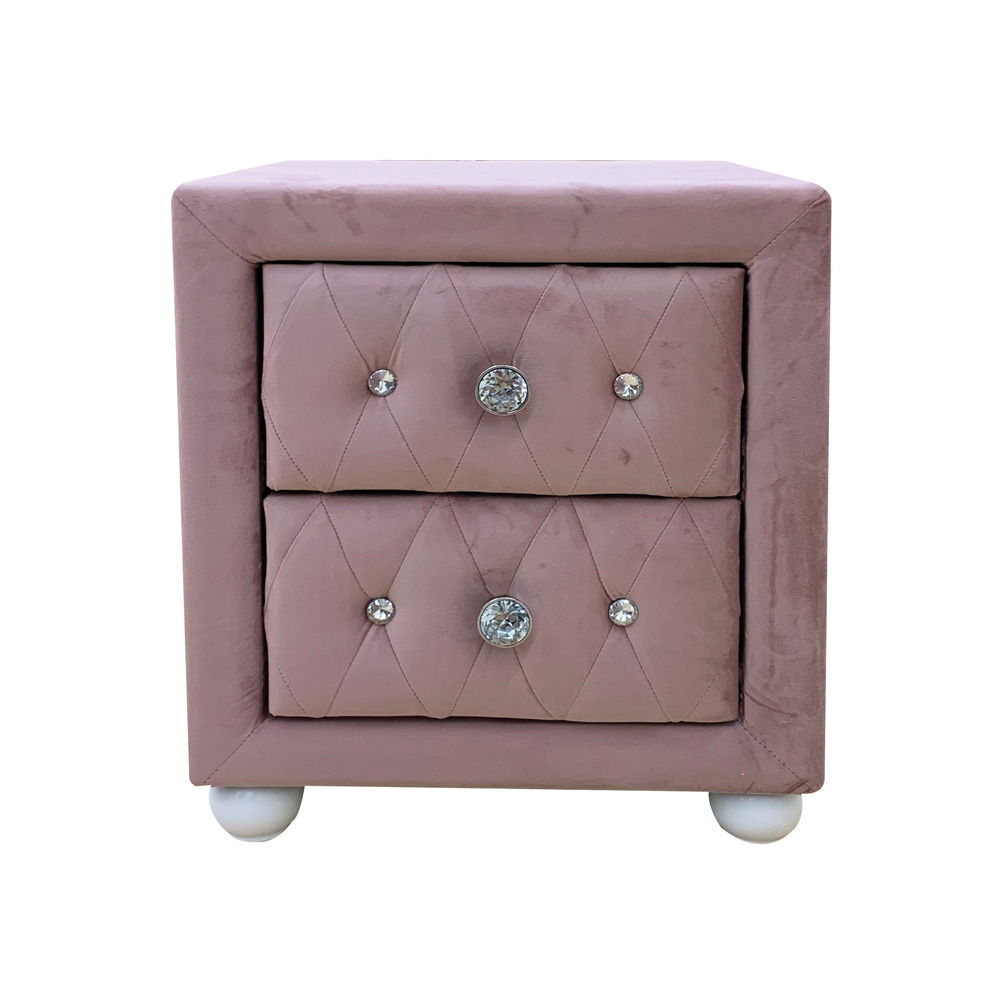 Reggie - Nightstand - Pink Fabric ACME 
