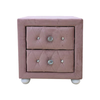 Reggie - Nightstand - Pink Fabric ACME 
