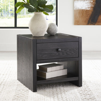 Foyland - Black - Square End Table Signature Design by Ashley® 