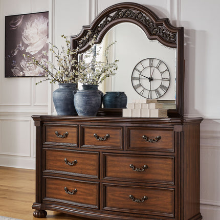 Lavinton - Brown - Dresser And Mirror Signature Design by Ashley® 