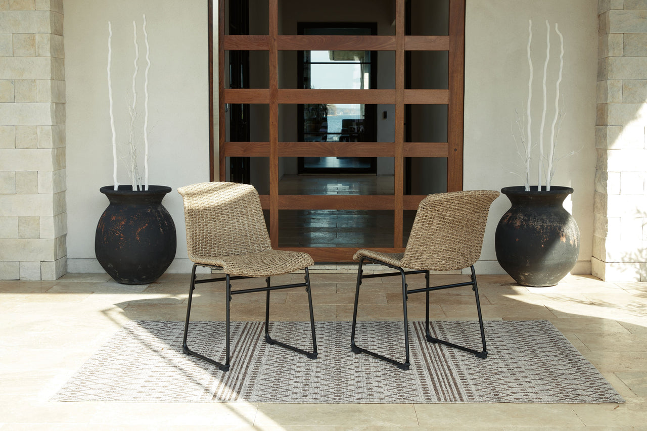 Amaris - Brown / Black - Chair (Set of 2) Ashley Furniture 