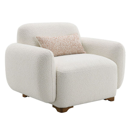 Darius - Chair With Pillow - Beige Boucle ACME 