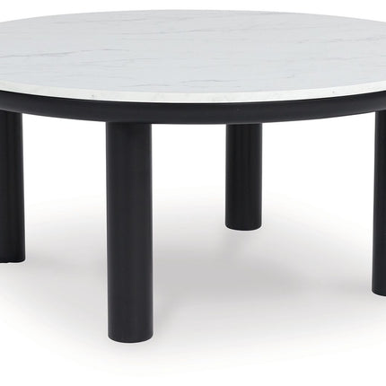 Xandrum - Black / White - Occasional Table Set (Set of 3) Signature Design by Ashley® 