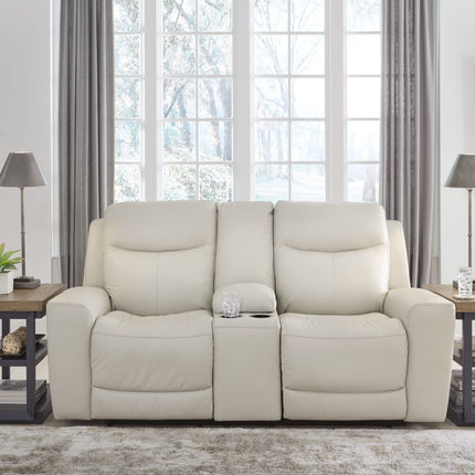 Mindanao - Power Reclining Loveseat With Console /Adj Hdrst Signature Design by Ashley® 