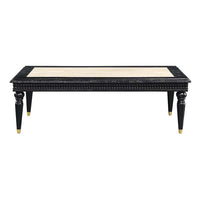 Tayden - Coffee Table - Marble Top & Black Finish - Tony's Home Furnishings